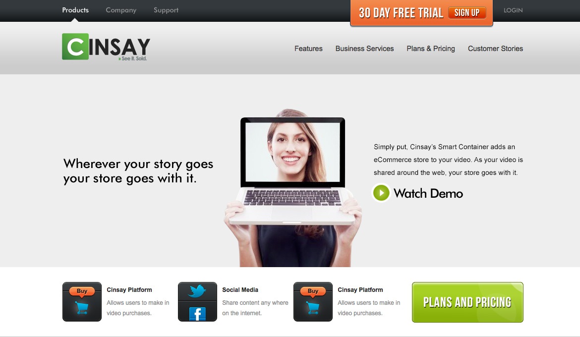 Cinsay Trial Offer Landing Page
