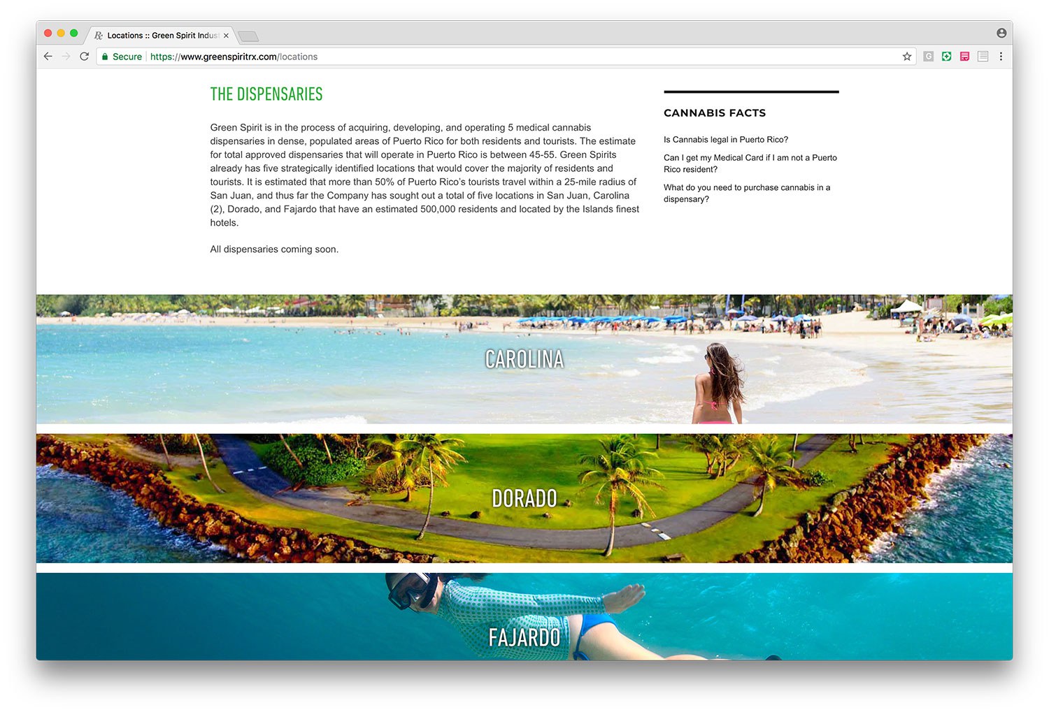 Green Spirit RX Locations Page