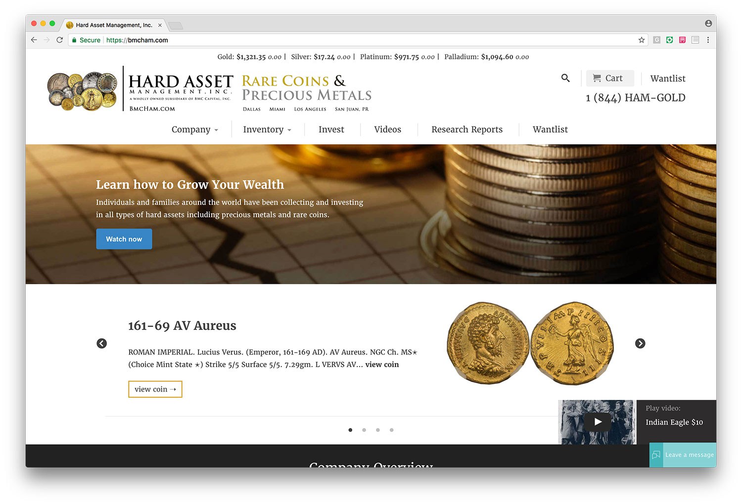 Hard Asset Management Homepage