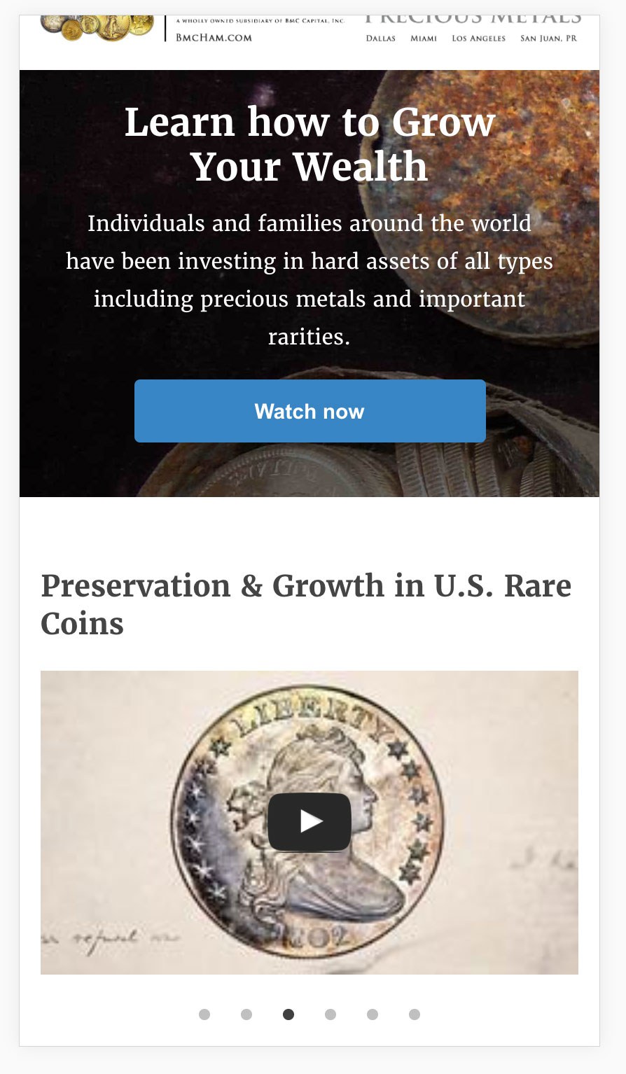 Hard Asset Management Mobile Video List Page