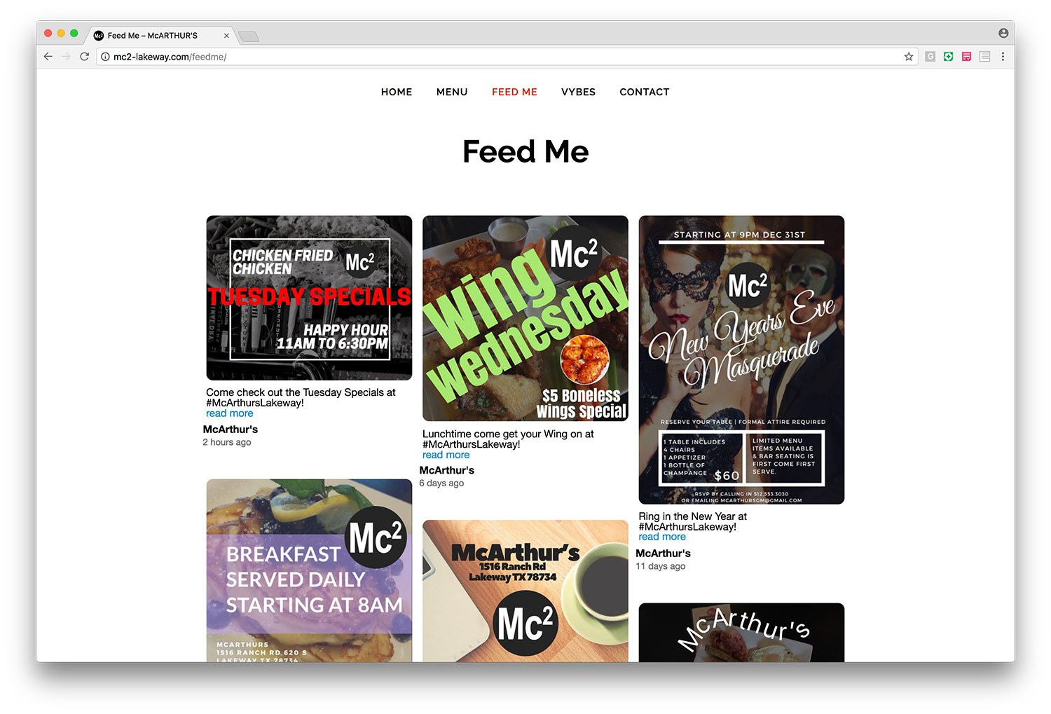 McArthur's Social Page